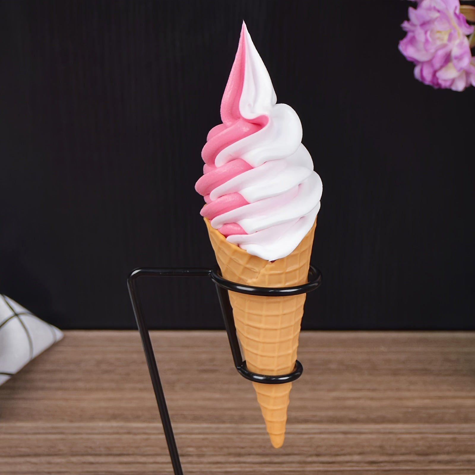 PVC Ice Cream Sculpture, Faux Ice Cream Model for Home Decor