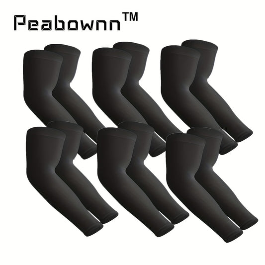 Peabownn Cooling Arm Sleeves UV Protection Compression Moisture Wicking