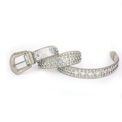 Rhinestone Western Cowgirl Studded Belt