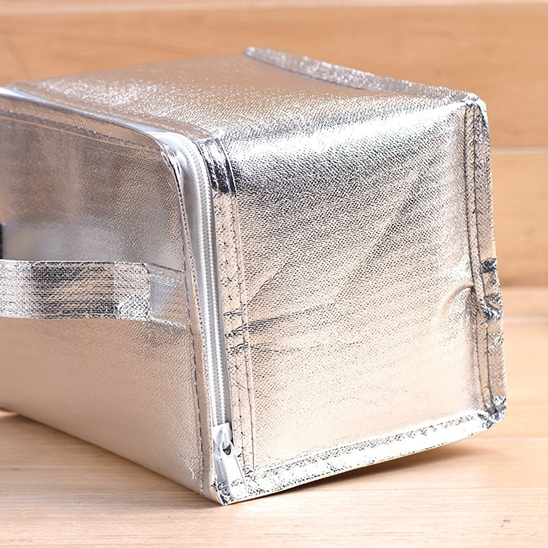 Portable Aluminum Foil Insulated Bag Non-woven Fabric Tote Bag