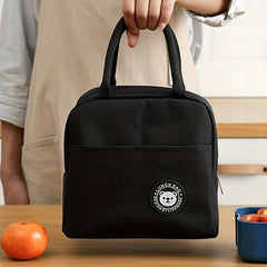 Bear Pattern Lunch Bag Portable Thermal Bag Reusable Bento Bag