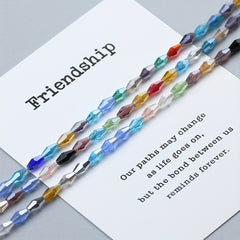 100pcs 3x6mm Double Cone AB Glass Beads for DIY Jewelry