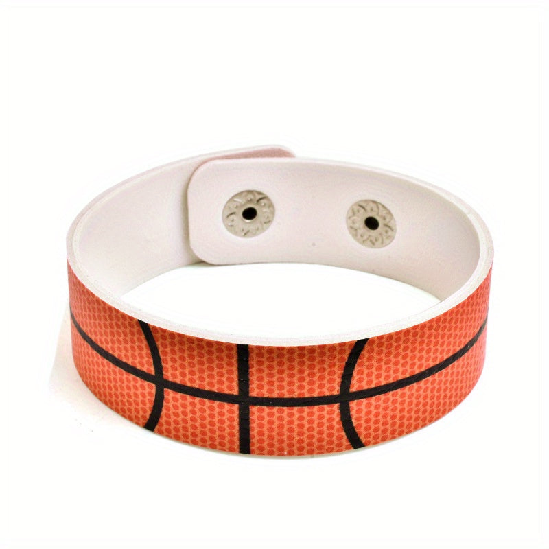 Sports Pattern Wristbands - Softball Football Basketball - 1 Pc