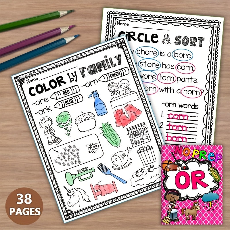 Phonics Workbook for Youngsters: Master 'OR' Sound Families with Fun Activities