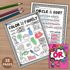 Phonics Workbook for Youngsters: Master 'OR' Sound Families with Fun Activities