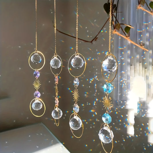 Crystal Sun Catcher Wind Chimes for Elegant Home Decor
