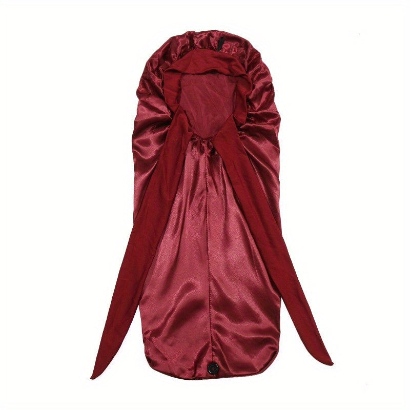 Bowknot Satin Bonnet Long Hair Bonnets Comfortable Night Cap