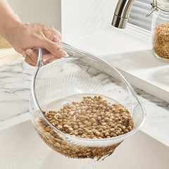 Rice Rinser Strainer Wash Rice Strainer With Handle For Washing Rice Fruits
