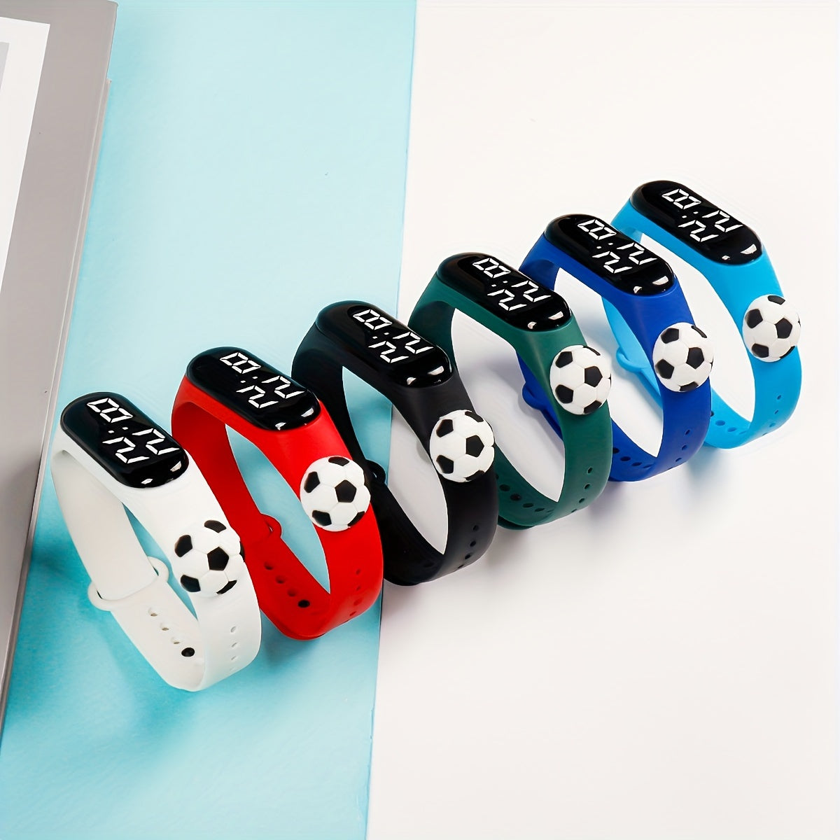 6pcs LED Electronic Wristband Watch for Students Couples Boys & Girls