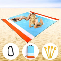 Waterproof Beach Blanket for 4-7 Adults Lightweight & Sandproof