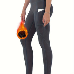 Fleece Lined Yoga Pants High Waist Warm Leggings Women's Activewear