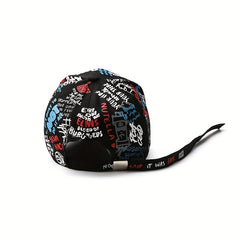 Cartoon Graffiti Hipster Peaked Hat Street Baseball Cap Adjustable