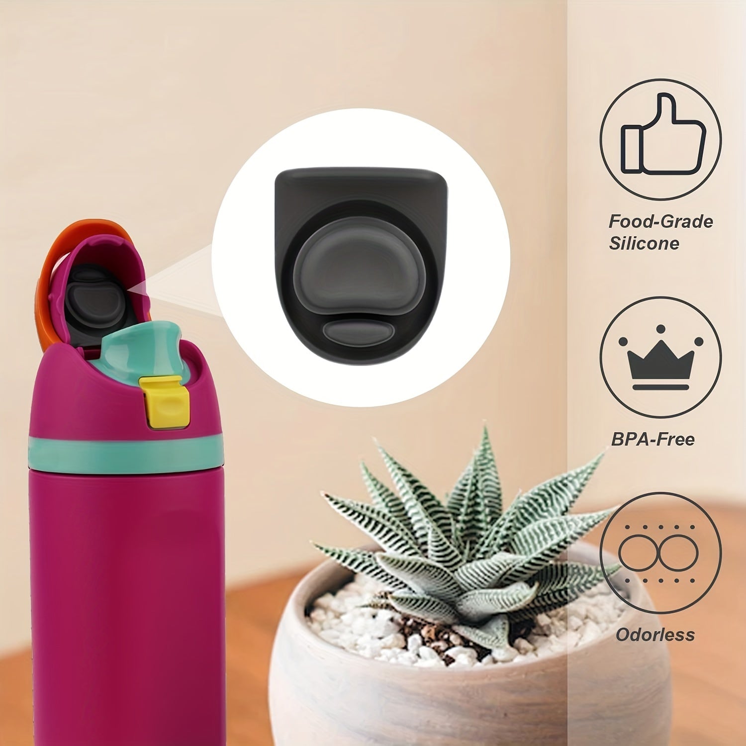 4pcs Water Bottle Top Lid Replacement for Owala 19 24 32 40oz
