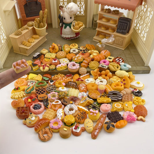 Mini Breads Food Models Dollhouse Accessories Kids Toy
