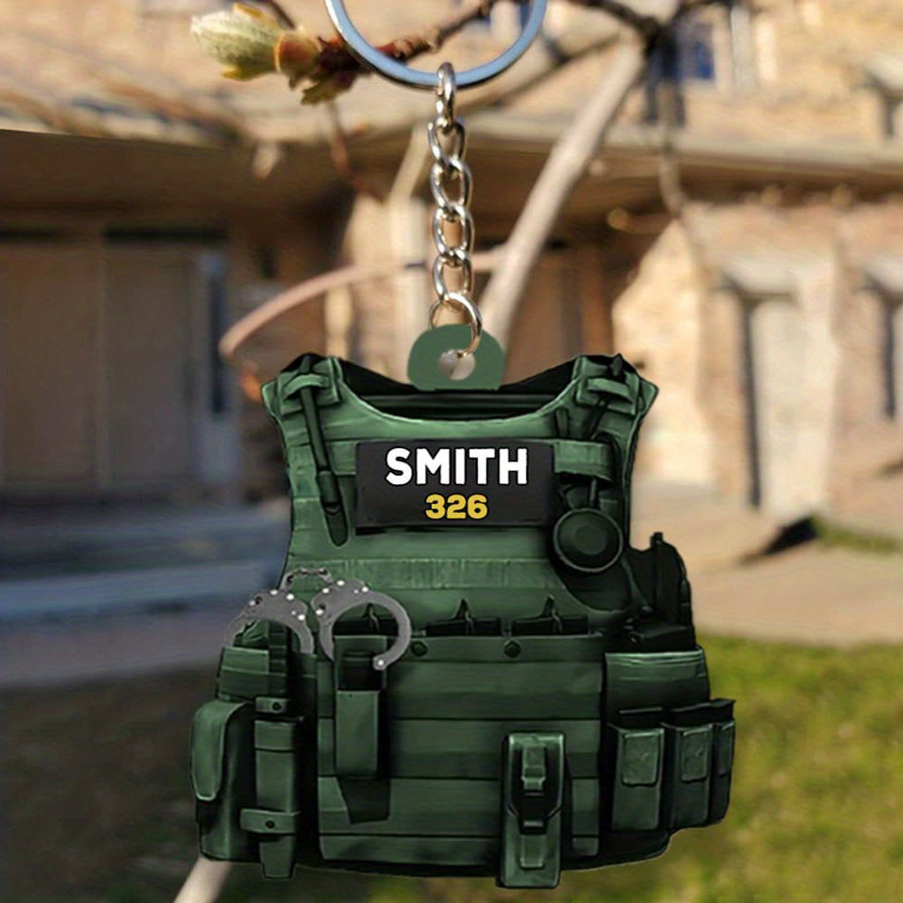 Acrylic Backpack Ornament Keychain for Men and Women