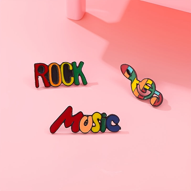 Music Series Novelty Buttons & Pins Notes Guitar Violin Gift