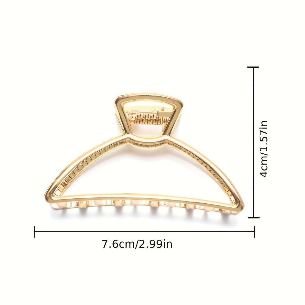Metal Hollow Hair Claw Ponytail Holder Hair Clip