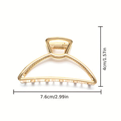 Metal Hollow Hair Claw Ponytail Holder Hair Clip