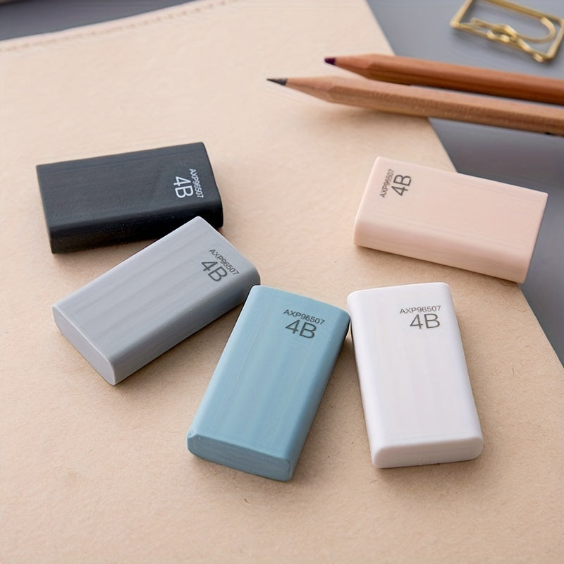 4pcs 4B Pencil Eraser Student Stationery Gift