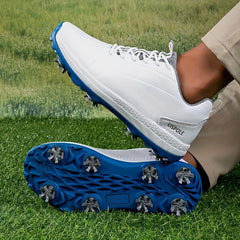 Men's Lightweight Golf Shoes w/ Removable Spike Non Slip Non Lace
