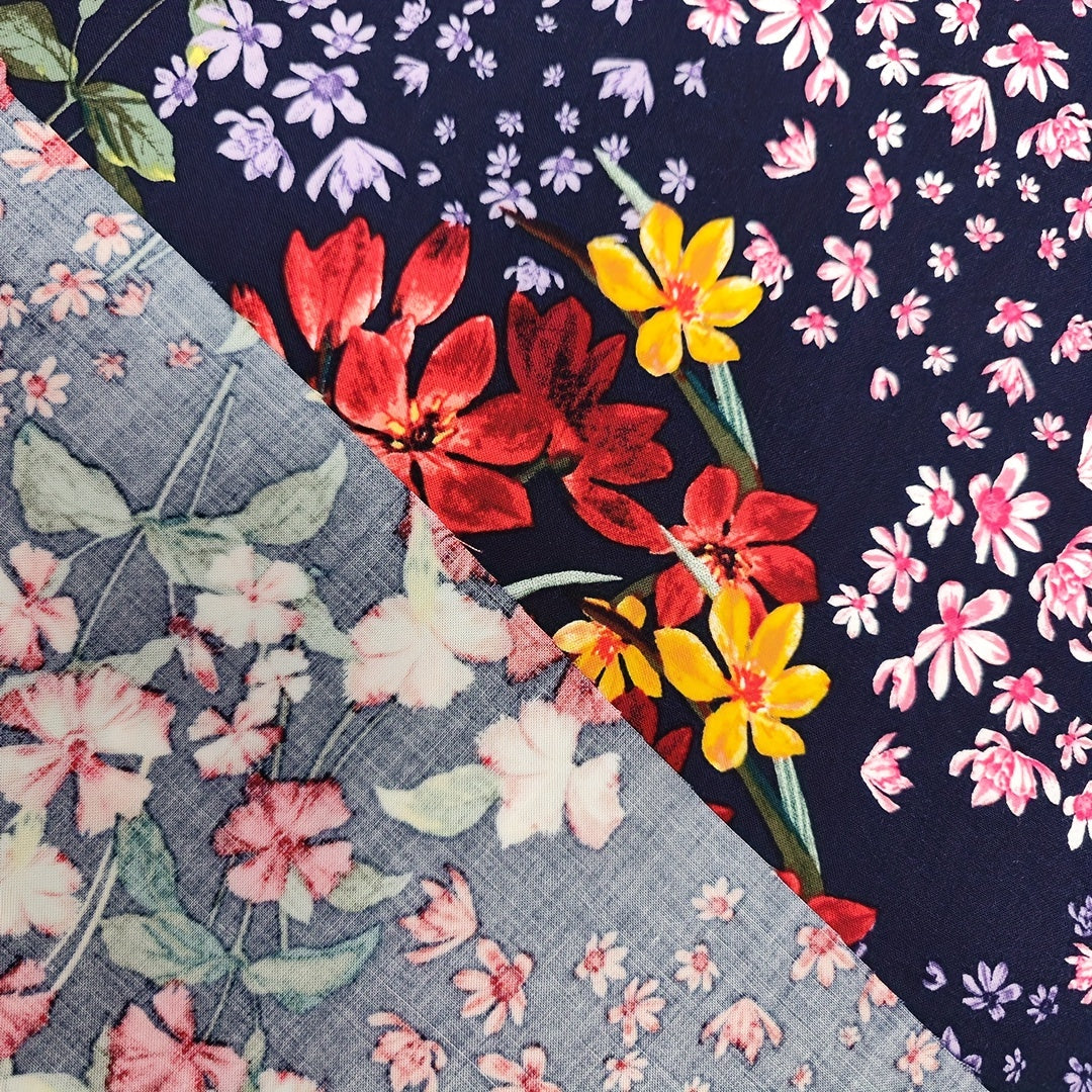 Artificial Cotton Fabric Diy Clothes Pants Dress Fabric 1yard