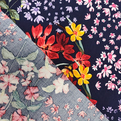Artificial Cotton Fabric Diy Clothes Pants Dress Fabric 1yard