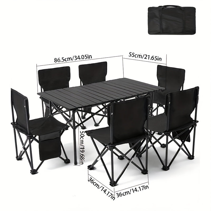 Portable Outdoor Table and Chair Set for Camping Picnic