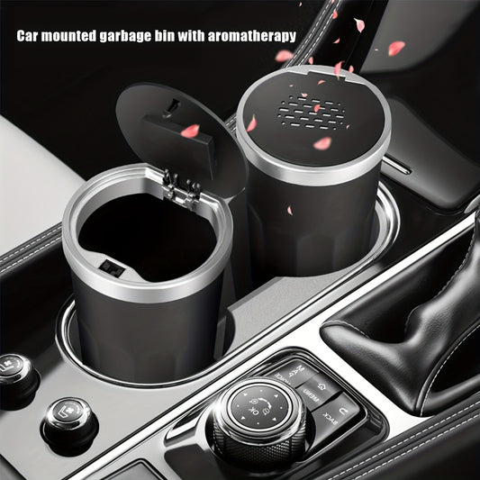 Car Cup Holder Trash Can Car Garbage Can with Aromathe
