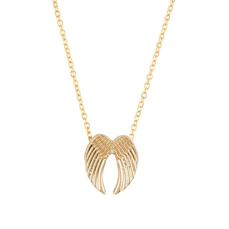 Angel Wings Pendant Necklace with Card for Women