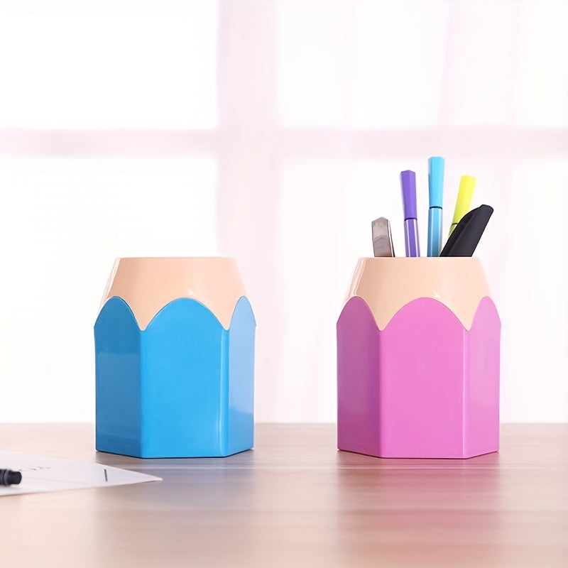 Stylish Pencil Holder Desktop Storage Container for Office and Classroom