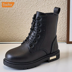 Daclay Casual Solid Boots For Girls Comfortable Warm Non-slip Boots