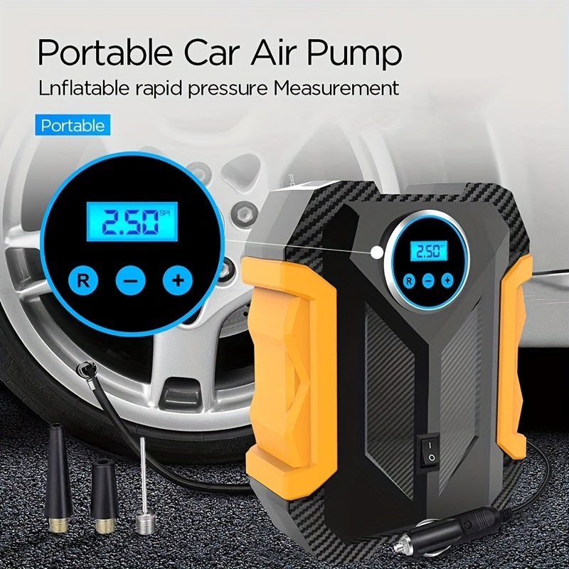 Portable Car Air Compressor LED Pump for Tire Inflation