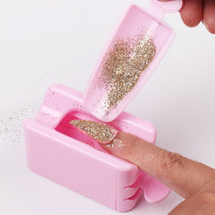 Nail Glitter Powder Recycling Box Double Layer Storage Case