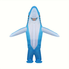 Adult Inflatable Shark Costume Pink One Size