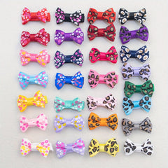58pcs Leopard Print Bow Hair Clip Set for Girls