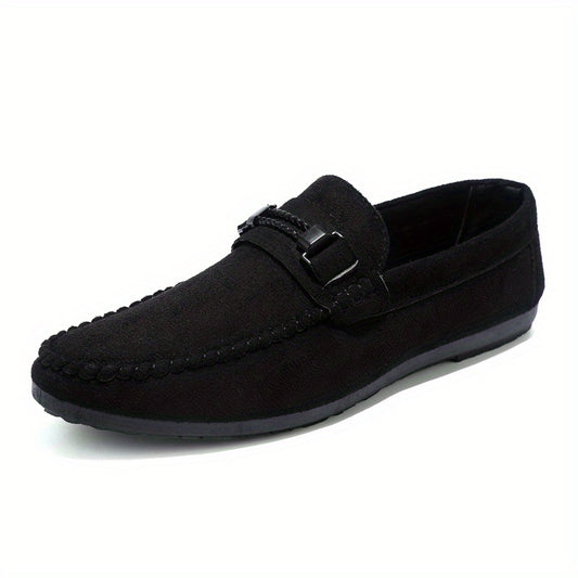 Men's Comfy Slip On Loafer Shoes Casual Anti skid Flat Shoes For Office