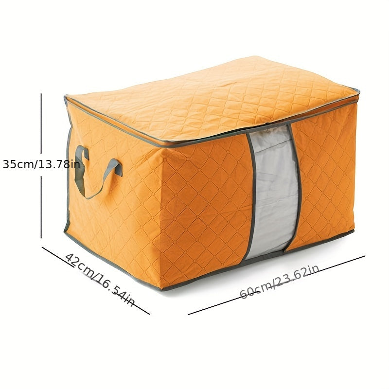 Large Capacity Non-woven Storage Box Zipper Dustproof Container
