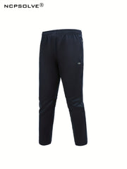 Men's Hooded Jacket & Stretchy Pants Set for Outdoor Activities