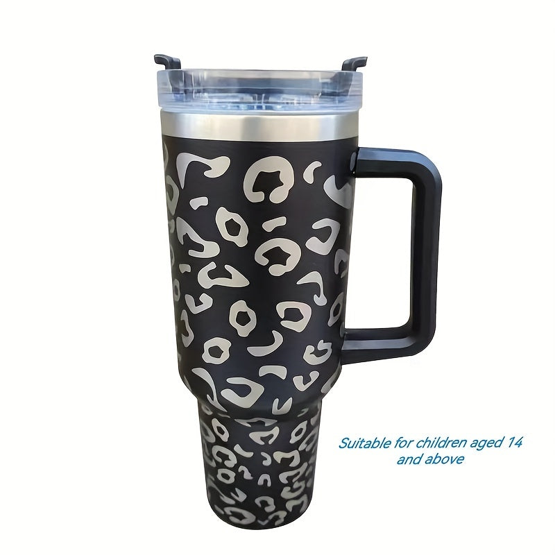 Stainless Steel Tumbler with Straw - Keeps Drinks Cold, Hot, or Iced