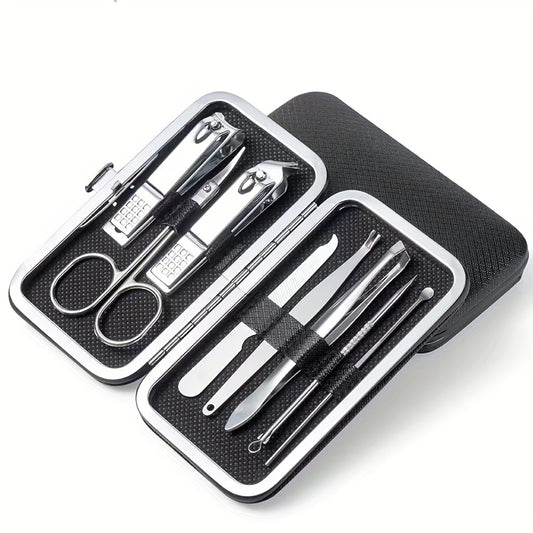 12Pcs Manicure Set Stainless Steel Nail Clippers Pedicure Kit