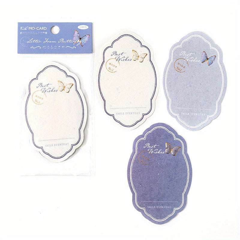 15pcs Embossed Paper Butterflies DIY Decoration Scrapbooking Decor