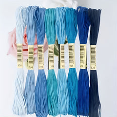 8pcs Embroidery Cross Stitch Thread Cotton Sewing Thread Kit DIY
