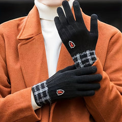 Winter Warm Gloves Touch Screen Windproof Knitted Outdoor Gloves