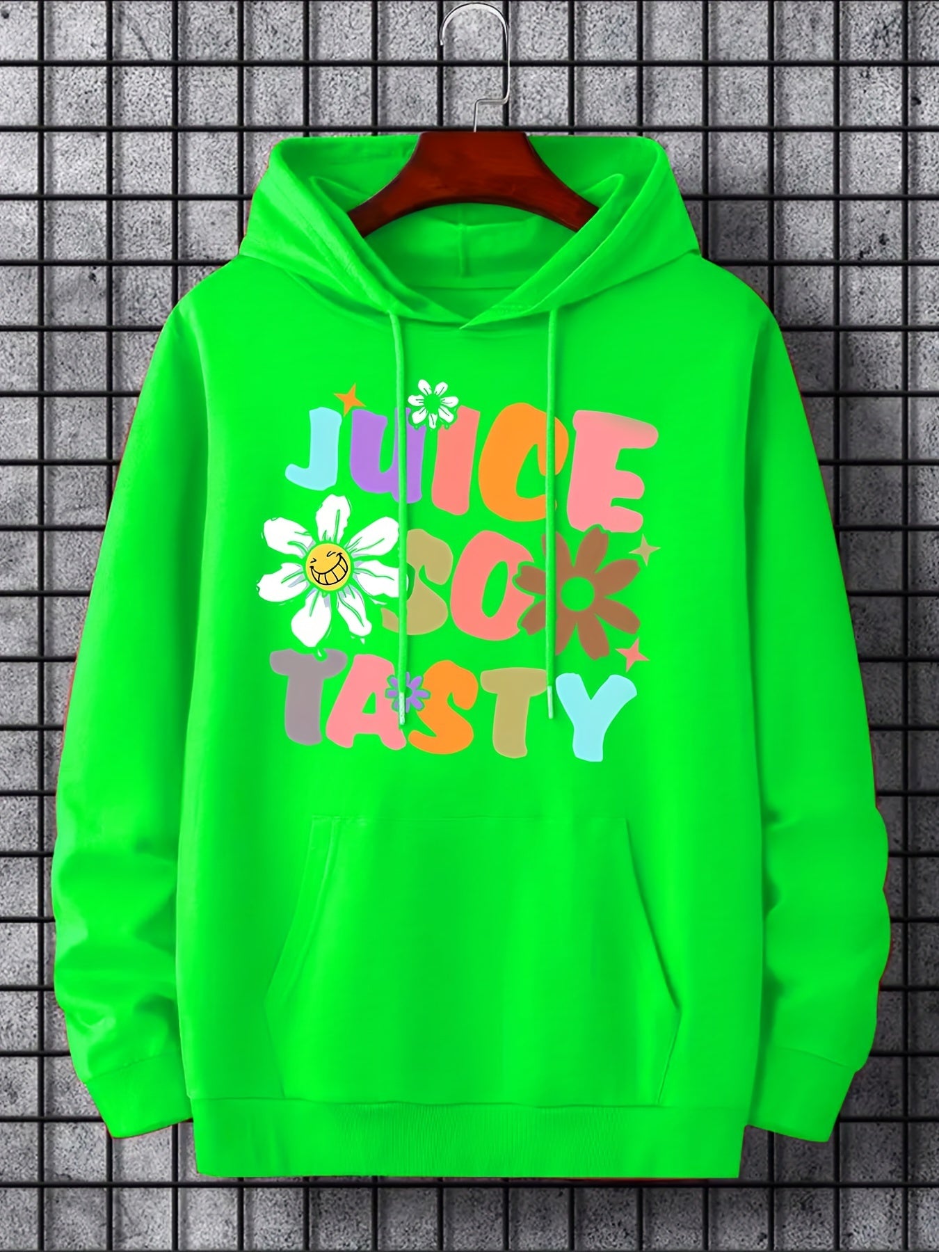 'Los Angeles' Cartoon Print Hoodie for Men