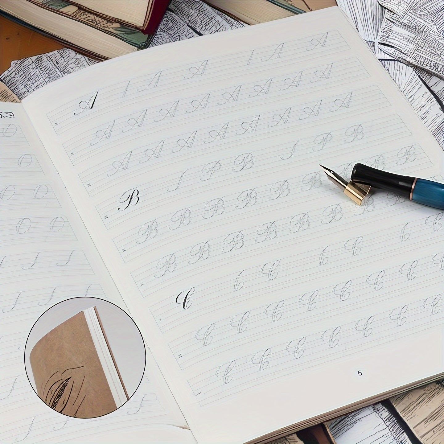 Handwriting Practice Workbook for Adults, Calligraphy Typography Skills