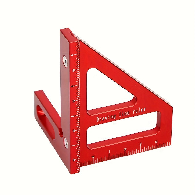 Precision Woodworking Square Protractor Miter Triangle Ruler