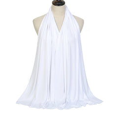 Stretchy Hijab Large Plain Maxi Scarf Shawl High Wrap Warm Eid Mothers