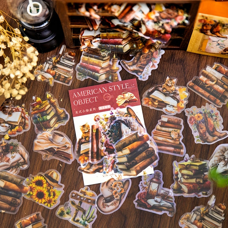 40 Vintage Bread Dessert Stickers Pack for DIY Journaling Plan