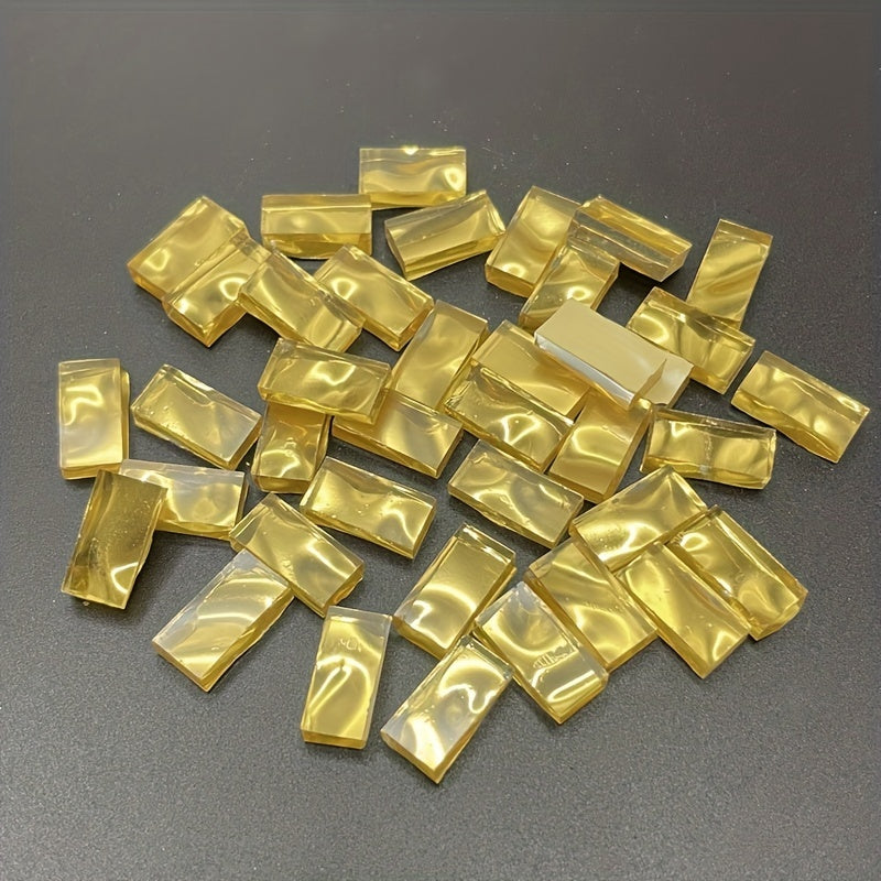 65pcs Golden Glass Mosaic DIY Art Manual Materials