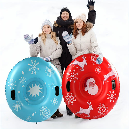 Outdoor Inflatable Snow Circle Santa & Snowflake Style Snow Cushion